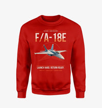 Thumbnail for F-A-18E Super Hornet design on red sweatshirt