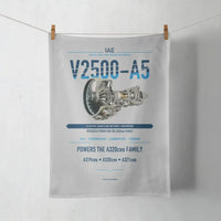 Thumbnail for V2500-A5 design on light gray towel