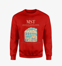 Thumbnail for Maastricht Aachen Airport (MST) design on red sweatshirt