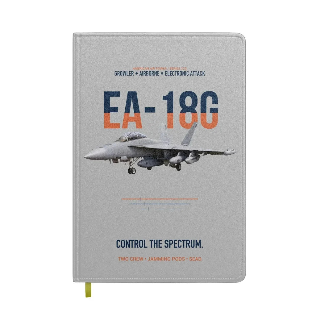 EA-18G Growler Control The Spectrum design on light gray notebook