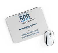 Thumbnail for Cessna Citation 500 - Citation I design on light gray rectangle mouse pad