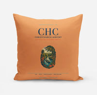 Thumbnail for Christchurch Airport (CHC) design on orange pillow