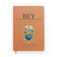 Thumbnail for Beirut Rafic Hariri International Airport (BEY) design on orange notebook