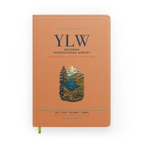 Thumbnail for Kelowna International Airport (YLW) design on orange notebook
