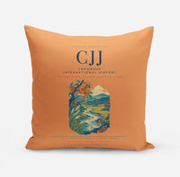 Thumbnail for Cheongju International Airport (CJJ) design on orange pillow