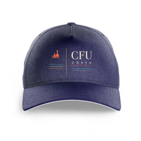 Thumbnail for Corfu International Airport 'Ioannis Kapodistrias' (CFU) design on dark blue printed hat