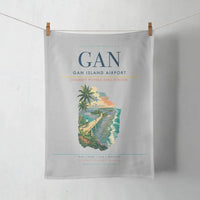 Thumbnail for Gan Island Airport (GAN) design on light gray towel