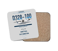 Thumbnail for Dornier D328-100 design on light gray 1 piece coaster