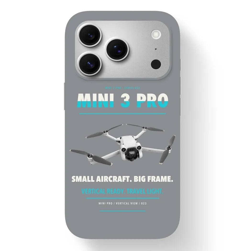 DJI Mini 3 Pro Case design on gray iphone case