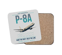Thumbnail for P-8A Poseidon design on light gray 1 piece coaster