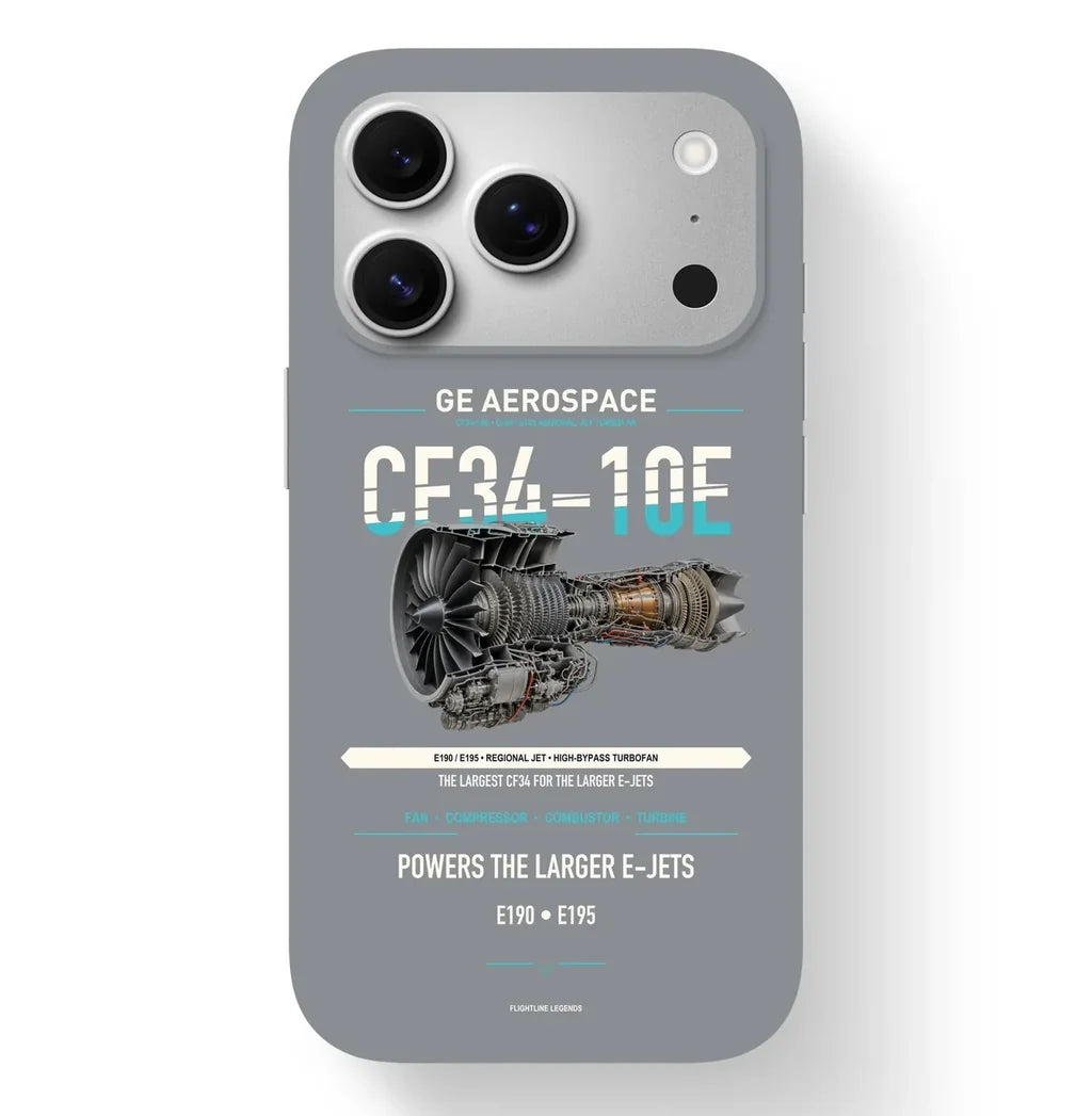 CF34-10E Case design on gray iphone case