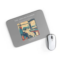 Thumbnail for VINTAGE G4377 - The Airport Barber - Designed Mouse Pads design on gray rectangle