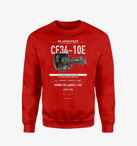 Thumbnail for CF34-10E design on red sweatshirt
