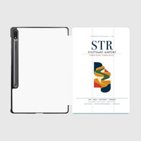 Thumbnail for Stuttgart Airport (STR) design on white samsung tablet tablet case