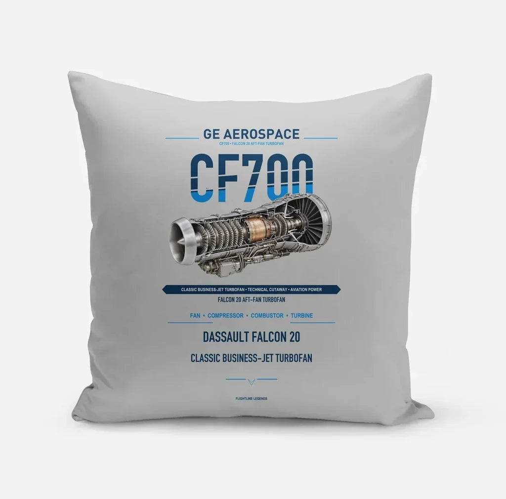 CF700 design on light gray pillow