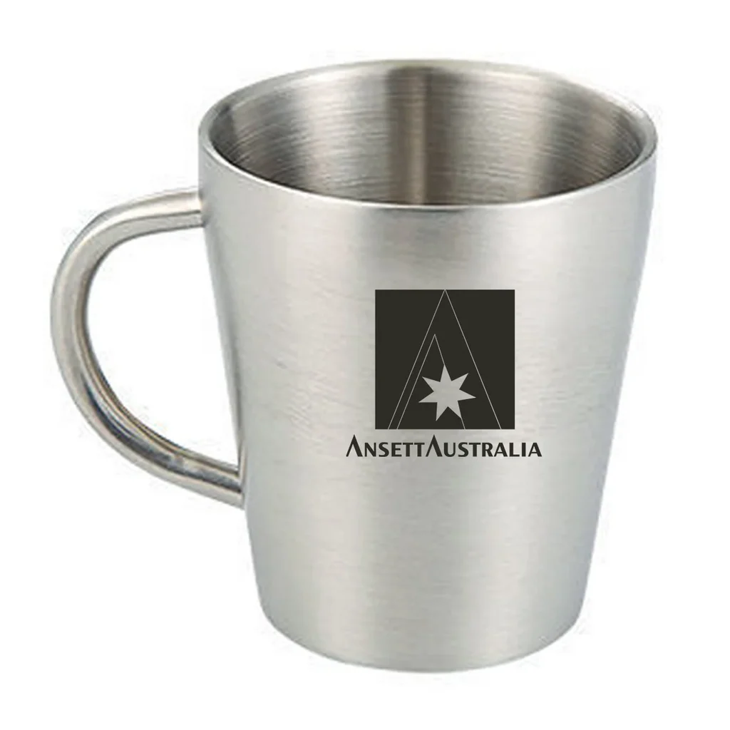 Ansett Australia Stainless Steel Coffee mug in silver