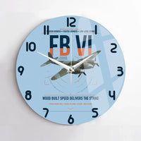 Thumbnail for de Havilland Mosquito FB VI design on light blue no frame wall clock