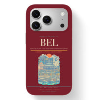 Thumbnail for Belem Airport (BEL) design on dark red iPhone 17 Pro MagSafe case