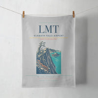 Thumbnail for Klamath Falls Airport (LMT) design on light gray towel