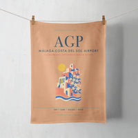 Thumbnail for Malaga-Costa del Sol Airport (AGP) design on orange towel