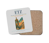 Thumbnail for Metz–Nancy–Lorraine Airport (ETZ) design on light gray 1 piece coaster