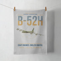 Thumbnail for B-52H Stratofortress design on light gray towel