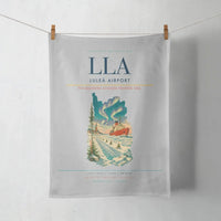 Thumbnail for Luleå Airport (LLA) design on light gray towel