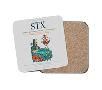 Thumbnail for Henry E. Rohlsen Airport (STX) design on light gray 1 piece coaster