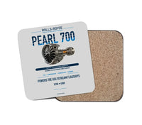 Thumbnail for Embraer ERJ145 design on light gray 1 piece coaster