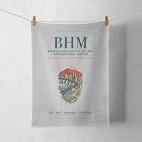 Thumbnail for Birmingham-Shuttlesworth International Airport (BHM) design on light gray towel