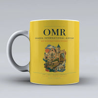 Thumbnail for Oradea International Airport (OMR) airport code design on yellow ceramic mug