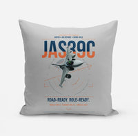 Thumbnail for Saab JAS 39C Gripen design on light gray pillow