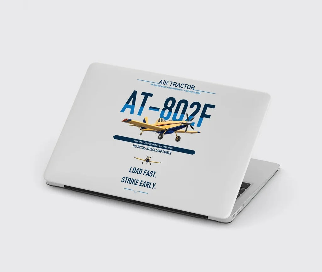 Air Tractor AT-802F design on light gray MacBook case