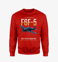 Thumbnail for F6F-5 Hellcat design on red sweatshirt