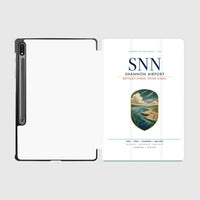 Thumbnail for Shannon Airport (SNN) design on white samsung tablet tablet case