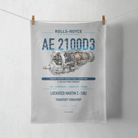 Thumbnail for AE 2100D3 design on light gray towel