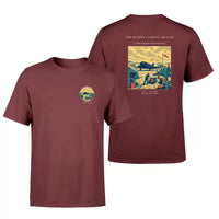 Thumbnail for VINTAGE G4517 - The Desert Landing Ground - Double-Side T-Shirt design on darkred double side t shirt