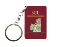 Thumbnail for Antonio Maceo Airport (SCU) design on dark red key chain