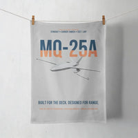Thumbnail for MQ-25A STINGRAY design on light gray towel