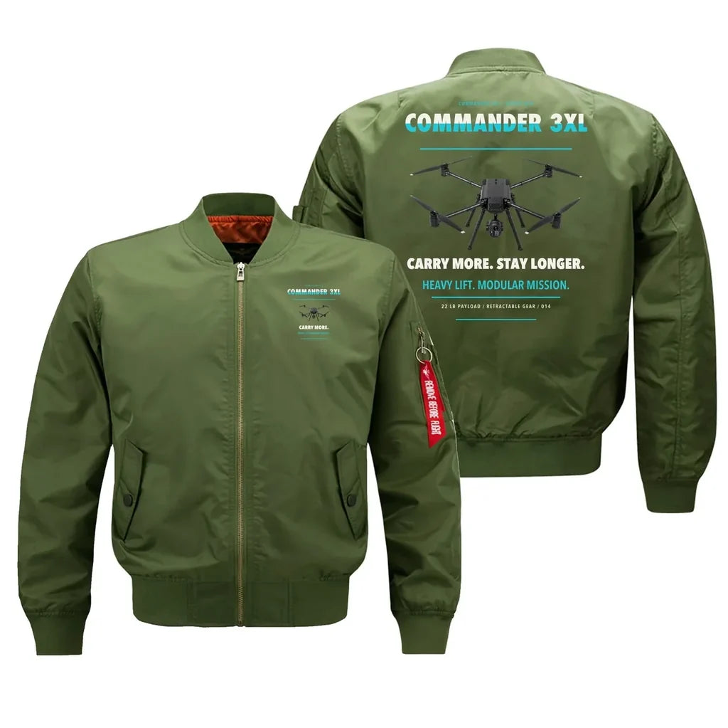 Draganfly Commander 3XL design on green bomber