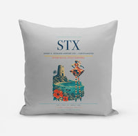 Thumbnail for Henry E. Rohlsen Airport (STX) design on light gray pillow