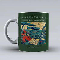Thumbnail for VINTAGE G4363 - The Cliff Nest Survey - Ceramic Mug design on darkgreen