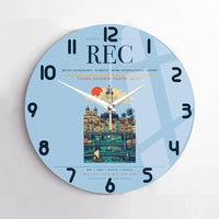 Thumbnail for Recife Guararapes (REC) design on light blue no frame wall clock