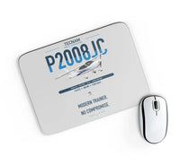 Thumbnail for Tecnam P2008JC NG design on light gray rectangle mouse pad