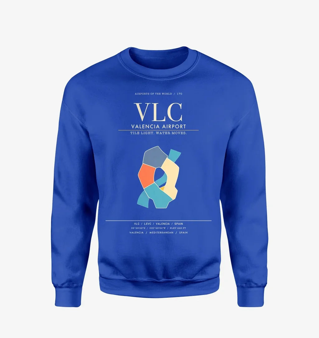 Valencia Airport VLC Sweatshirt - Blue