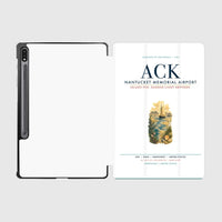 Thumbnail for Nantucket Memorial Airport (ACK) design on white samsung tablet tablet case