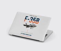 Thumbnail for F-35B Lightning II Lift Where Runways End design on light gray MacBook case