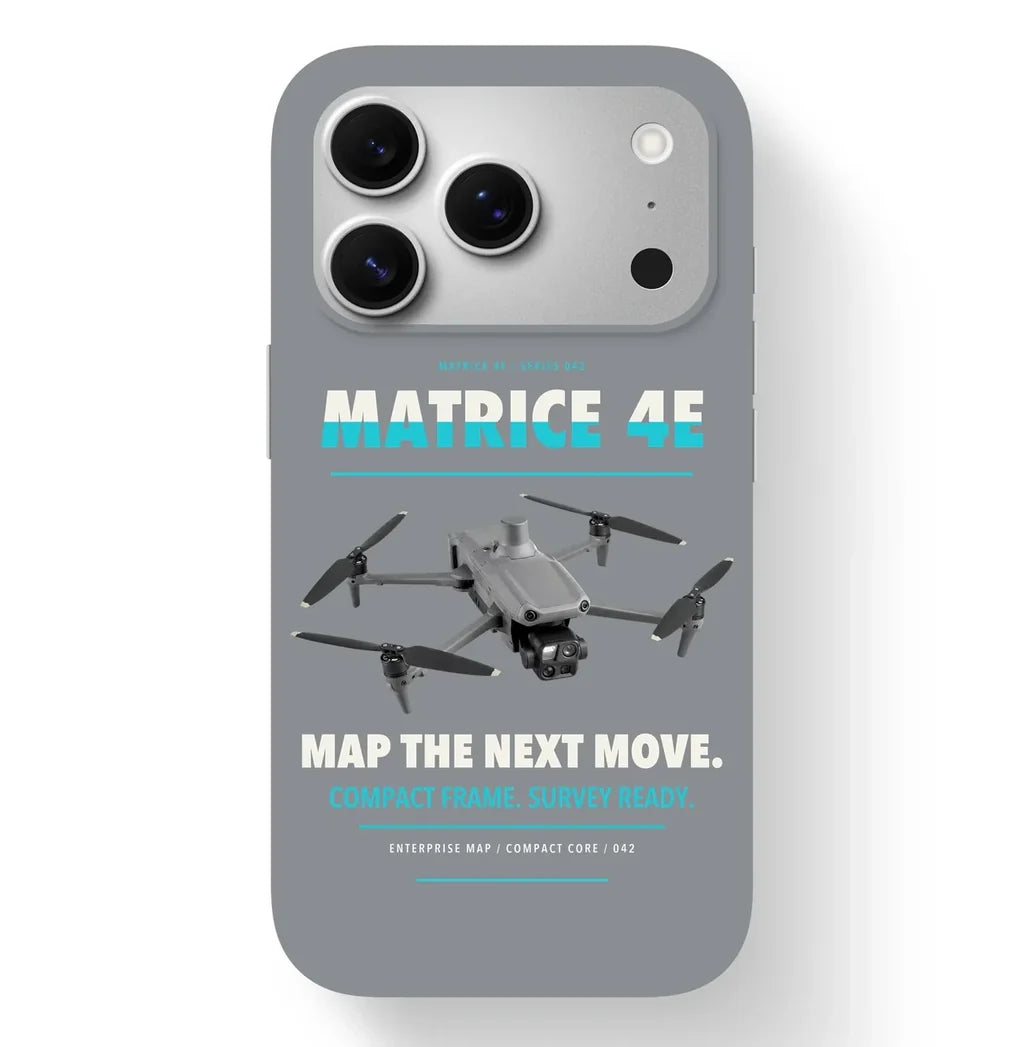 DJI Matrice 4E Case design on gray iphone case