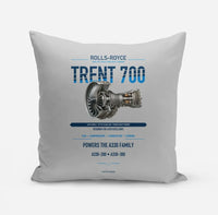Thumbnail for TRENT 700 design on light gray pillow