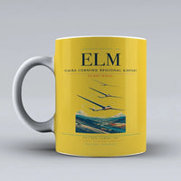 Thumbnail for Elmira Corning Regional Airport (ELM) airport code design on yellow ceramic mug